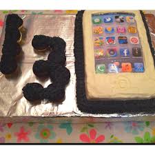 13th Birthday Cake For 13 Year Old Boy Iphone Techie Birthday Cake For A 13 Year Old Party Childrens Birthday Cakes Modern Birthday Party Boy Birthday Parties