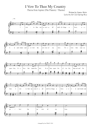 I Vow To Thee My Country Sheet Music Download Free In Pdf Or Midi Sheet Music Country Lyrics Piano Sheet Music