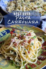 6 rashes bacon, thinly sliced 5 button mushrooms, sliced (optional) ½ brown onion, diced 2 cloves crushed garlic 3 egg yolks, beaten ½ cup cream cracked pepper parmesan cheese, grated olive oil dry fettuccine. Best Ever Pasta Carbonara Recipe In 2021 Carbonara Pasta Pasta Recipes Pasta