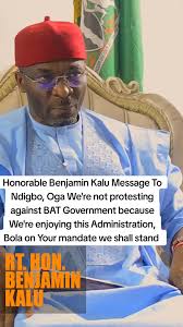 Honorable Benjamin Kalu Urges Ndigbo to Stay Strong Amid Protests