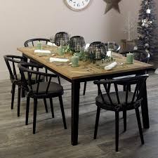 The kitchen is probably the most used room in your house, so you want it to be a space you enjoy spending time in. Large Wooden Nordic Dining Table 6 Black Dining Chairs