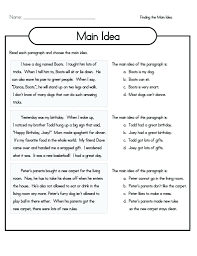 4th Grade Reading Comprehension Worksheets Best Coloring Pages For Kids Main Idea Worksheet Reading Comprehension Worksheets Main Idea Lessons