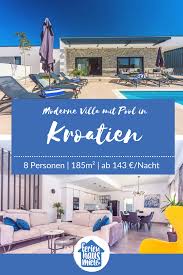Urlaub Mit Pool In Kroatien In 2020 Ferienhaus Kroatien Villa Mit Pool Villa