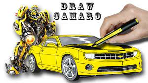 1919 transformers bumblebee car 3d models. Bumblebee Chevrolet Camaro Drawing And Coloring Bumblebee Chevrolet Camaro Cizim Ve Boyama Youtube