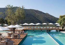Pool At The Grand Mediterraneo Resort Spa Corfu Greece Travel Hotel Luxury Pool Resort Spa Corfu Greece Cheaptra Corfu Greece Holiday Greek Travel