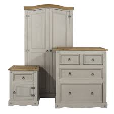 Cover is removable to wash. Corona Grey Wash Bedroom Set With Natural Solid Pine Tops
