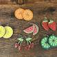 Fruit-themed painted earrings craft workshop in Montgomery County, Md.