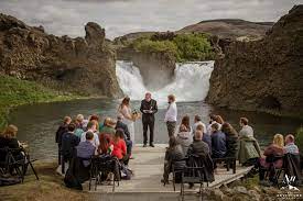 Lovely Summer Wedding At Hotel Borealis Iceland Wedding Planner Waterfall Wedding Iceland Wedding Summer Wedding