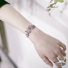 Flower Arm Band Tattoo Artist Zihwa Tattooer Arm Band Tattoo Band Tattoo Wrist Band Tattoo