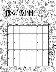 Free 2020 calendars that you can download, customize, and print. November 2020 Coloring Calendar Woo Jr Kids Activities Coloring Calendar Kids Calendar Calendar Printables