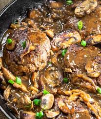 Why it took so long, i have no idea. Hamburger Steak With Mushroom Onion Gravy Hostess At Heart