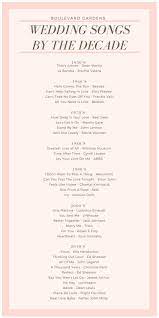 Our Top Songs From Each Decade Wedding Music Playlist First Dance Wedding Songs Wedding Song Playlist