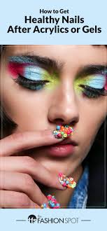 My nails are super thin sore and red after removing acrylic nails. How To Get Healthy Nails After Acrylics Or Gel Manicures Thefashionspot