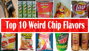World S Top 10 Weirdest Chip Flavors Lays Chips Flavors Flavors Creative Food