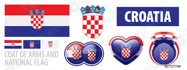 Queste tre righe di intestazione possono essere personalizzate registrandosi gratuitamente a www.totoproject.com. Insieme Vettoriale Dello Stemma E Bandiera Nazionale Di Croatia Vettore Stock Crushpixel