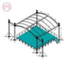 At united scaffold supply, our team only use the best temporary roofing and scaffolding systems on the market because our customers deserve the very best. China Modular Portable Aluminum Scaffolding Outdoor Event Rental Platform Church Stage China Truss Stage And Truss Price