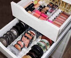 Received My New Alexa Drawer Organizers From Impressionsvanity For My Ikea Alex Draw Makeup Drawer Organization Makeup Organization Vanity Makeup Organization