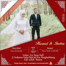 Https Nikahgeh Com E Invitation Husnul Indra Tanya Tanya Atau Info Lebih Lanjut Hubungi Wa 0 Undangan Pernikahan Contoh Undangan Pernikahan Resepsi