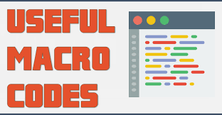 Here I Have 21 Useful Macros Pdf Version For People Who Are Vba Beginners All You Have To Do Just Copy These Codes And S Excel Macros Excel Tutorials Coding