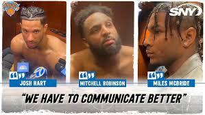 Josh Hart, Mitchell Robinson and Miles McBride talk mistake-filled final  minute that cost Knicks Game 5