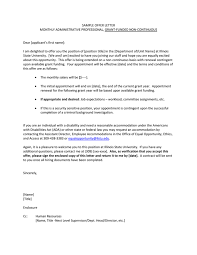 This resource contains a sample mla paper that adheres to the sample letter with enclosure and cc. Sample Offer Letter Monthly Administrative Professional Grant Funded Non Continuous Dear Applicant S First Name