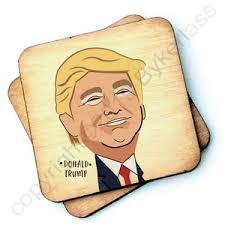 Barack Obama Character Wooden Coaster