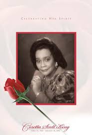 Martin luther king jr.'s eldest child who pursued her father's dream of racial harmony has died. Coretta Scott King Funeral Program By David Brass Issuu