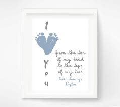 Maybe you would like to learn more about one of these? First Father S Day Gift For New Dad Watercolor I Love You Etsy Baby Footprint Art Baby Crafts Fathers Day Crafts