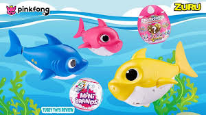 Ships from and sold by real merch uk. Pinkfong Baby Shark Toys Sing And Swim In Water 5 Surprise Mini Brands Tubey Toys Youtube