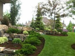 Evergreen Boulder Landscape Landscaping With Boulders Evergreen Landscape Front Yard Garden