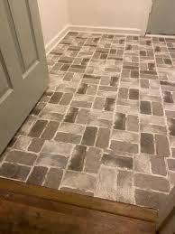 If you want to place an order to put on hold, please email: Floorpops Virgin Vinyl Grey Fp3294 Harvard Brick Grey Peel Stick Floor Tiles Walmart Com Walmart Com