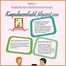 Pada pembelajaran 4 ini akan mempelajari. Lengkap Kunci Jawaban Tematik Kelas 4 Tema 1 Indahnya Kebersamaan Kumpulan Soal Ujian