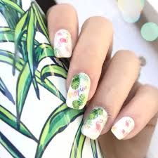 Fresh Summer Tropical Flamingo Nail Art Stickers Design Review From Bornprettystore Com Customer Flamingo Nails Nail Art Stickers Nail Designs Summer Acrylic