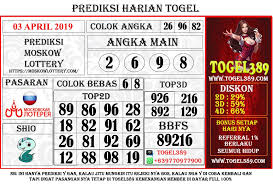 Prediksi Moskow 03 April 2019 Beri Pin Periode