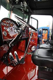 Trucking Peterbilt Custom Interior Truck Interior Big Trucks Kenworth Trucks