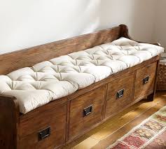 In the selection, you'll find a variety of storage benches that are great for any space but work especially well at the foot of the bed or in your entryway. Wade Bench Cushion Pottery Barn