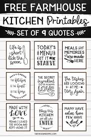 Check spelling or type a new query. Free Farmhouse Kitchen Decor Printables Set Of 9 Quotes