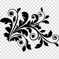 Every pattern is a 26. Black And White Floral Design Clipart