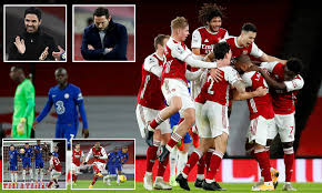 Chelsea played against arsenal in 2 matches this season. Arsenal 3 1 Chelsea Gunners Win First Domestic Game Since November 1 With Vital Win Against Rivals Daily Mail Online
