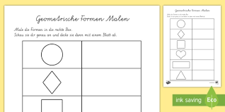 Word formation adjectives nouns word formation. Geometrische Formen Malen Arbeitsblatt Teacher Made