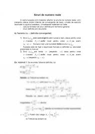 Ea are ˆıntotdeauana sum˘a, iar ˆın cazul ˆın care α ≤ 1 suma este. Referat Siruri Criterii De Convergenta 328912 Graduo