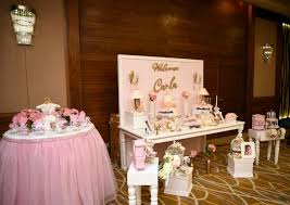 Wood cake topper reusable and durable. Elegant Pinky Baby Girl Theme Baptism Party Ideas Photo 1 Of 10 Catch My Party