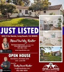 Just Listed Open House 620 E Via Barola Long Beach Ca 90805 Open Saturday 10 19 From 1 00 4 00 Pm Open House Estate Homes Real Estate