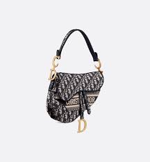 Saddle Bag Blue Dior Oblique Embroidery Bags Women S Fashion Dior Bags Dior Purses Dior