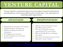 To start a venture firm, a founder must come up with an idea of why he or she has a unique advantage in investing, or a unique strategy. Advantages And Disadvantages Of Venture Capital Efinancemanagement