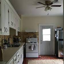 The small kitchen shown in the picture above has a refreshing combination of rustic elements and modern transitional style. 21 Kitchen Makeovers With Before And After Photos Best Kitchen Transformations Ever