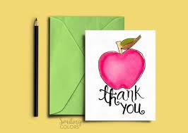 Thank You Card For Teacher And School Bus Driver With Free Printables Teacher Cards Teacher Appreciation Cards Thank You Cards From Kids
