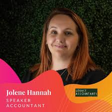 PANEL GUEST: JOLENE HANNAH Jolene is a proud local Chartered Accountant  with yonks of experience, starting fresh out of school at age 17 and going 