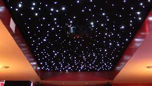 If you want your lighting to really be a star feature, look for lights that cast an interesting shadow on the ceiling. Installing A Fiber Optic Starfield Ceiling Make Star Ceiling Starry Ceiling Diy Ceiling