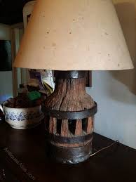 Rustic style table lamps for bedroom, reading and living room lighting. Antiques Atlas Antique Rustic Table Lamp